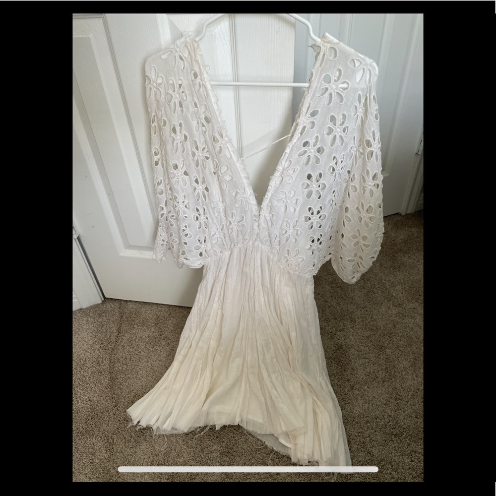 Boho free people dress lace size small!